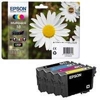 EPSON 18 / T1806 schwarz, cyan, magenta, gelb Druckerpatronen, 4er-Set