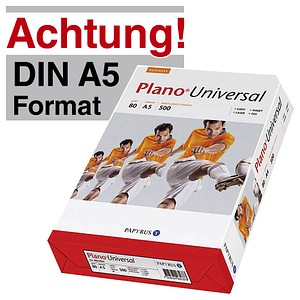 Plano Kopierpapier Universal DIN A5 80 g/qm 500 Blatt Plano Kopierpapier Universal DIN A5 80 g/qm 500 Blatt