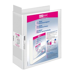 VELOFLEX VELODUR® Präsentationsordner weiß Kunststoff 8,5 cm DIN A4 VELOFLEX VELODUR® Präsentationsordner weiß Kunststoff 8,5 cm DIN A4