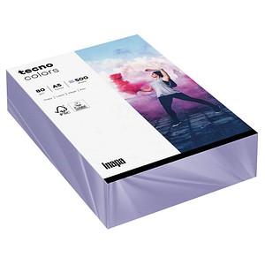 tecno Kopierpapier colors violett DIN A5 80 g/qm 500 Blatt tecno Kopierpapier colors violett DIN A5 80 g/qm 500 Blatt