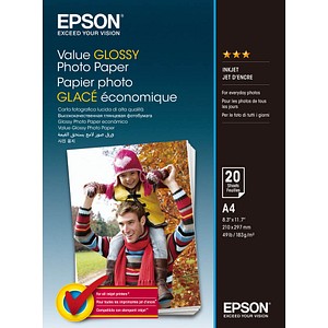 EPSON Fotopapier C13S400035 DIN A4 hochglänzend 183 g/qm 20 Blatt EPSON Fotopapier C13S400035 DIN A4 hochglänzend 183 g/qm 20 Blatt