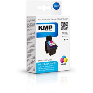 KMP H30 color Tintenpatrone ersetzt HP 22 (C9352A) KMP H30 color Tintenpatrone ersetzt HP 22 (C9352A)