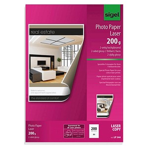 SIGEL Fotopapier LP344 DIN A4 glänzend 200 g/qm 200 Blatt SIGEL Fotopapier LP344 DIN A4 glänzend 200 g/qm 200 Blatt