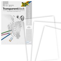 folia Transparentpapier 80 g/qm, 25 Blatt