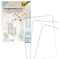 folia Transparentpapier 115 g/qm, 10 Blatt