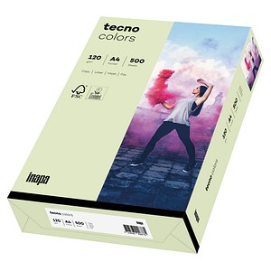 tecno Kopierpapier colors hellgrün DIN A4 120 g/qm 250 Blatt tecno Kopierpapier colors hellgrün DIN A4 120 g/qm 250 Blatt