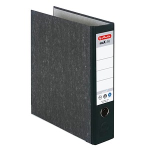 herlitz maX.file nature Ordner schwarz marmoriert Karton 8,0 cm DIN A4 herlitz maX.file nature Ordner schwarz marmoriert Karton 8,0 cm DIN A4
