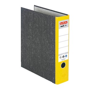 herlitz maX.file nature Ordner gelb marmoriert Karton 8,0 cm DIN A4 herlitz maX.file nature Ordner gelb marmoriert Karton 8,0 cm DIN A4