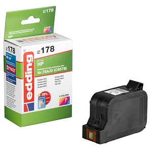edding EDD-178 color Tintenpatrone ersetzt HP 78 (C6578A) edding EDD-178 color Tintenpatrone ersetzt HP 78 (C6578A)