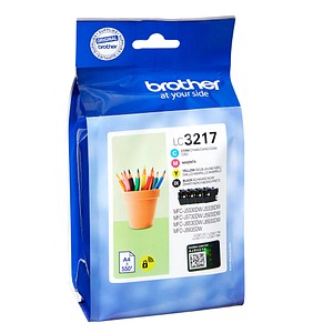 4 brother LC-3217VALDR schwarz, cyan, magenta, gelb Tintenpatronen 4 brother LC-3217VALDR schwarz, cyan, magenta, gelb Tintenpatronen