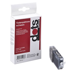 dots schwarz Tintenpatrone ersetzt Canon CLI-521 BK dots schwarz Tintenpatrone ersetzt Canon CLI-521 BK