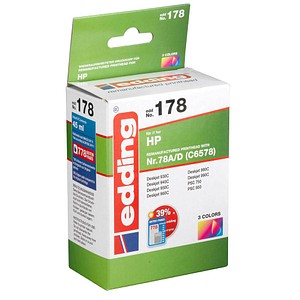 edding EDD-178 color Tintenpatrone ersetzt HP 78 (C6578A) edding EDD-178 color Tintenpatrone ersetzt HP 78 (C6578A)