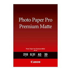 Canon Fotopapier PM-101 DIN A3 matt 210 g/qm 20 Blatt Canon Fotopapier PM-101 DIN A3 matt 210 g/qm 20 Blatt