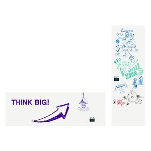 Legamaster selbstklebende Whiteboardfolie WRAP-UP blanko 600,0 x 101,0 cm, 1 St. Legamaster selbstklebende Whiteboardfolie WRAP-UP blanko 600,0 x 101,0 cm, 1 St.