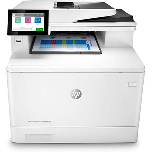 HP Color LaserJet Enterprise M480f 4 in 1 Farblaser-Multifunktionsdrucker weiß HP Color LaserJet Enterprise M480f 4 in 1 Farblaser-Multifunktionsdrucker weiß