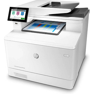 HP Color LaserJet Enterprise M480f 4 in 1 Farblaser-Multifunktionsdrucker weiß HP Color LaserJet Enterprise M480f 4 in 1 Farblaser-Multifunktionsdrucker weiß
