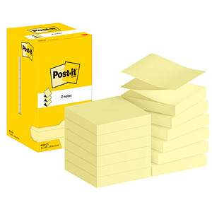 3M Post-it® Z-Notes Haftnotizen Standard R330 gelb 12 Blöcke