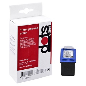 DOTS color Druckerpatrone kompatibel zu HP 28 (C8728AE)