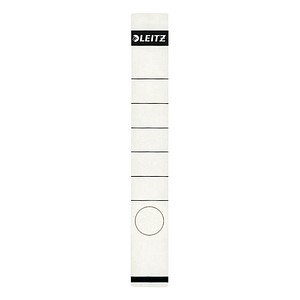LEITZ Ordnerrücken-Etikett, 39 x 285 mm, lang, schmal, weiß passend für LEITZ Standard- und Hartpapp