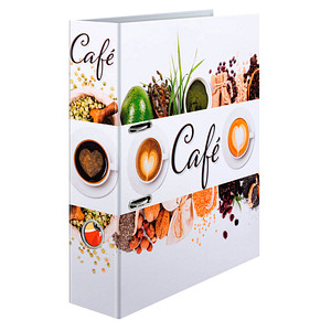 HERMA Motivordner Flavors \"Coffee\", DIN A4 Rückenbreite: 70 mm, aus stabilem Karton, bedruckter - 1