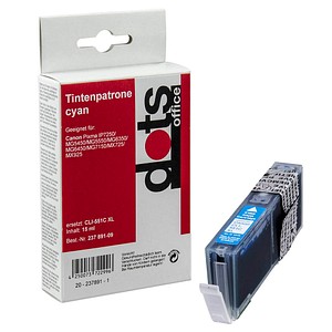 DOTS cyan Druckerpatrone kompatibel zu Canon CLI-551 XL C