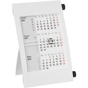 NEUTRAL Tischkalender Drehkalender 2021/2022 weiß/schwarz