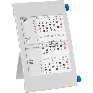 NEUTRAL Tischkalender Drehkalender 2021/2022 grau/blau