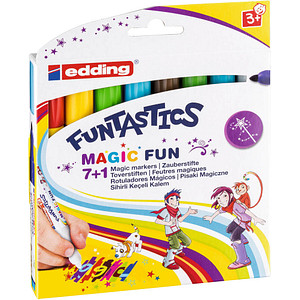 EDDING 8 edding FUNTASTICS e-13 Filzstifte farbsortiert; 1 Pack = 8 St.