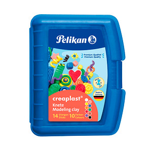 PELIKAN Knete Creaplast farbsortiert, 240,0 g; 1 Pack = 10 St.