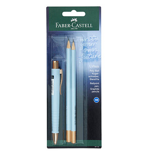 FABER CASTELL FABER-CASTELL Kugelschreiber-Set Urban blau Schreibfarbe blau, 1 Set