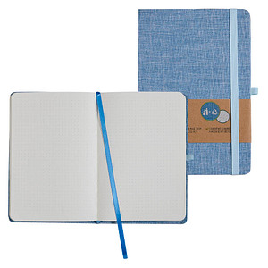 ONLINE PEN ONLINE® Notizbuch 2nd Life DIN A5 punktraster, jeansblau Hardcover 192 Seiten