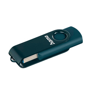 HAMA \"Rotate\" - USB-Flash-Laufwerk - 32 GB - USB 3.0 - Petrolblau