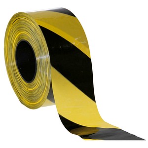 NEUTRAL Absperrband gelb, schwarz 80,0 mm x 500,0 m