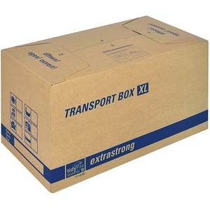 TIDYPAC Umzugskartons Transport Box XL 69,0 x 35,5 x 37,0 cm; 1 Pack = 10