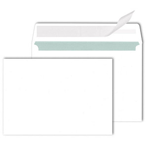MAYER KUVERT MAILmedia Briefumschläge DIN C6 ohne Fenster weiß haftklebend 500 St.; 1 Pack = 500 St.