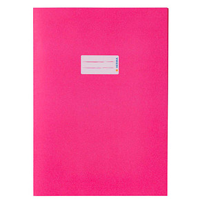 HERMA Heftschoner Recycling, DIN A4, aus Papier, pink mit Beschriftungsetikett, 100 % Altpapier - 25