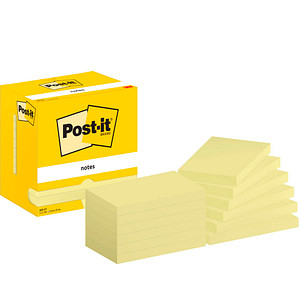 3M Post-it® Haftnotizen Standard 655 gelb 12 Blöcke