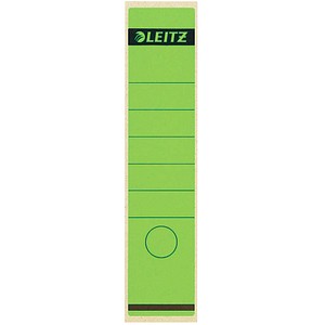 LEITZ Ordnerrücken-Etikett, 61 x 285 mm, lang, breit, grün passend für LEITZ Standard- und Hartpappe