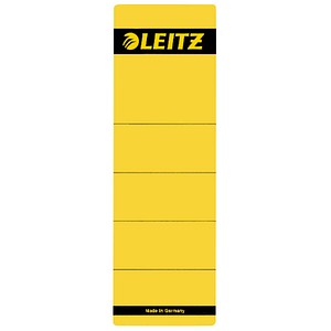 LEITZ Ordnerrücken-Etikett, 61 x 192 mm, kurz, breit, gelb passend für LEITZ Standard- und Hartpappe