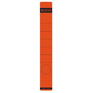 LEITZ Ordnerrücken-Etikett, 39 x 285 mm, lang, schmal, rot passend für LEITZ Standard- und Hartpappe