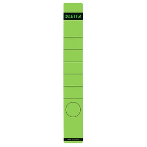 LEITZ Ordnerrücken-Etikett, 39 x 285 mm, lang, schmal, grün passend für LEITZ Standard- und Hartpapp