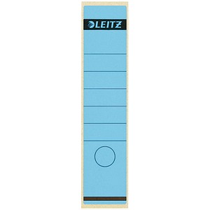 LEITZ Ordnerrücken-Etikett, 61 x 285 mm, lang, breit, blau passend für LEITZ Standard- und Hartpappe