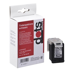 DOTS schwarz Druckerpatrone kompatibel zu HP 338 (C8765EE)