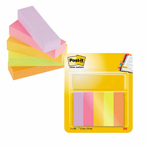 3M Post-it® Page Marker Energetic Haftmarker farbsortiert 5x 50 Streifen