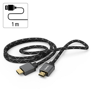 HAMA 00205238 HDMI-Kabel 1 m HDMI Typ A (Standard) Schwarz - Grau (00205238)