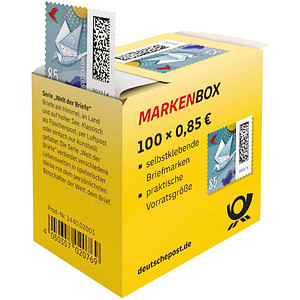 DEUTSCHE POST 100 Deutsche Post 0,85 ? Briefmarken \"Brieftaube\" selbstklebend; 1 Pack = 100 St.