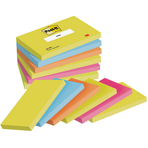 3M Post-it® Active Collection Haftnotizen Standard 655TFEN farbsortiert 6 Blöcke