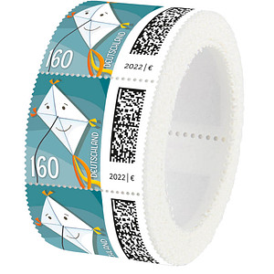 DEUTSCHE POST 200 1,60 ? Briefmarken \"Briefdrachen\" nassklebend; 1 Rolle = 200 St.