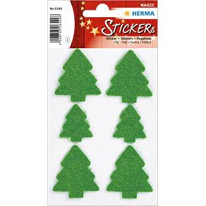 HERMA 6 HERMA Aufkleber Weihnachtsbaum; 1 Pack = 6 St.