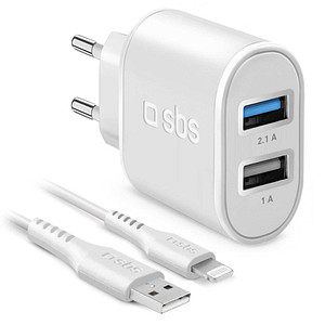 SBS Kit Fast Charge mit Ladegerät und Lightning-Kabel